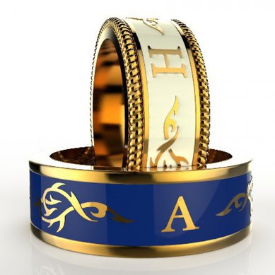 Обручальные кольца 1007-Н10496 - Ювелирный салон На Неглинной / Ювелиры Москвы