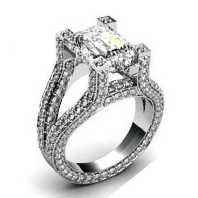 Помолвочное кольцо A10556 - Ювелирная компания AdamantCROWN