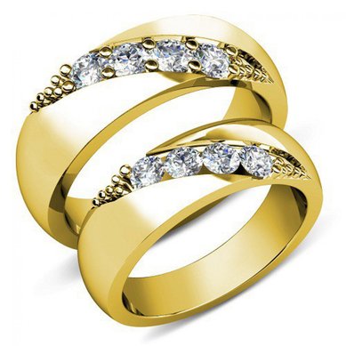 Обручальные кольца A10692 - Ювелирная компания AdamantCROWN