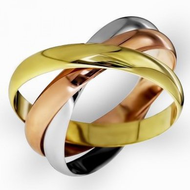 Обручальное кольцо Вера, Надежда, Любовь-L10781 - Ювелирный салон LAROISE/ Лароис