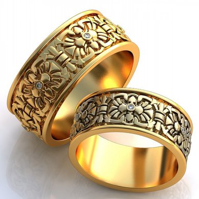 Обручальные кольца J10967 - Ювелирная студия JEWELRY & DIAMONDS