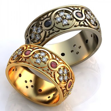 Обручальные кольца J10968 - Ювелирная студия JEWELRY & DIAMONDS