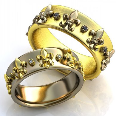 Обручальные кольца J10977 - Ювелирная студия JEWELRY & DIAMONDS