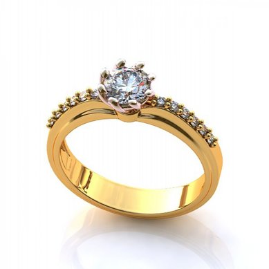 Помолвочное кольцо J11005 - Ювелирная студия JEWELRY & DIAMONDS