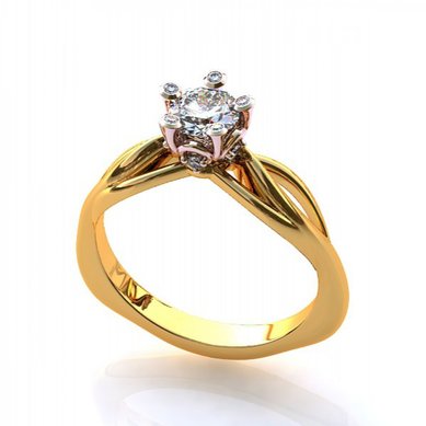 Помолвочное кольцо J11007 - Ювелирная студия JEWELRY & DIAMONDS