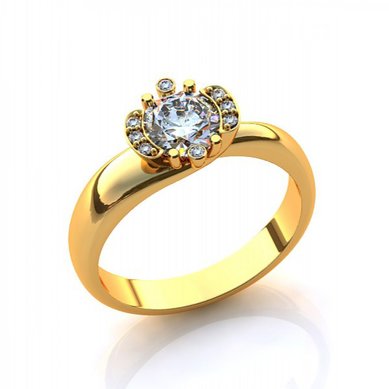 Помолвочное кольцо J11008 - Ювелирная студия JEWELRY & DIAMONDS