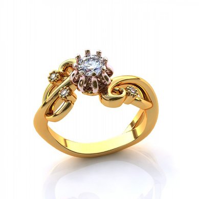 Помолвочное кольцо J11011 - Ювелирная студия JEWELRY & DIAMONDS