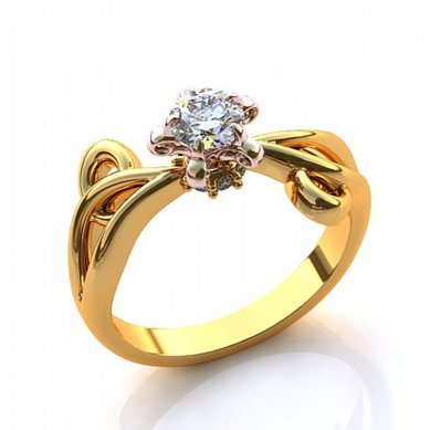 Помолвочное кольцо J11012 - Ювелирная студия JEWELRY & DIAMONDS