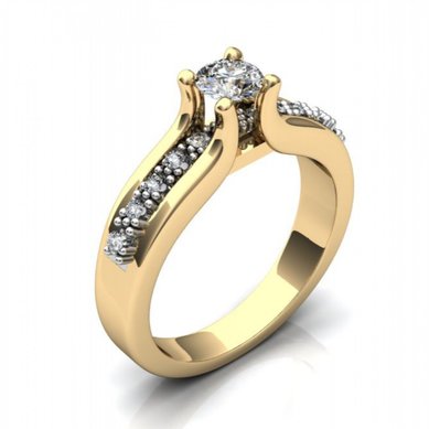 Помолвочное кольцо J11026 - Ювелирная студия JEWELRY & DIAMONDS