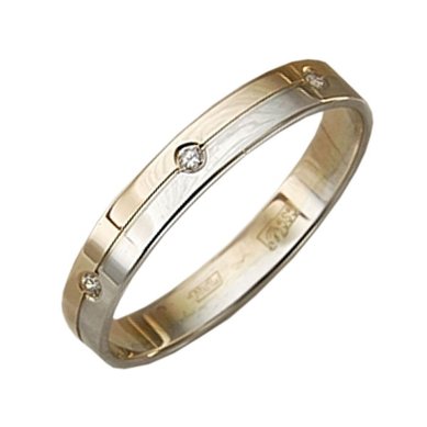 Обручальное кольцо 013508-П1143 - Сеть ювелирных магазинов Платина Кострома