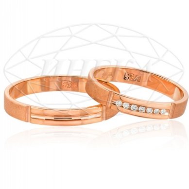 Обручальные кольца АС-30-01-1-10-322М | АС-30-01-1-10-322МБр7-I11508 - Ювелирный салон INEKA