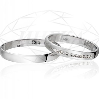 Обручальные кольца ГЛ-30-02-2-09 | 3002212064БР9-I11512 - Ювелирный салон INEKA