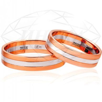 Обручальные кольца СА-50-00-1-08-104 | СА-50-00-1-08-104-I11523 - Ювелирный салон INEKA