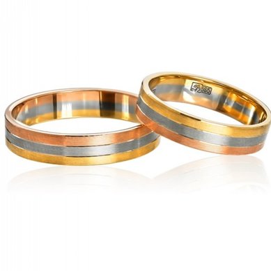 Обручальные кольца ПА-45-00-1-10-639М | ПА-45-00-1-10-639М-I11526 - Ювелирный салон INEKA