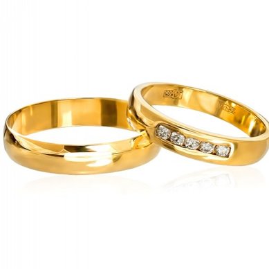 Обручальные кольца ГЛ-40-03-2-09-000 | 40031338Бр5-I11586 - Ювелирный салон INEKA