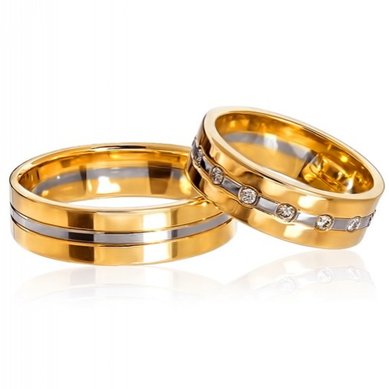 Обручальные кольца 160112 | 160112Бр15-I11594 - Ювелирный салон INEKA