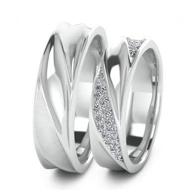 Обручальные кольца 383M | 383W-G11823 - Ювелирная компания Gem Tech / Джем Тэк