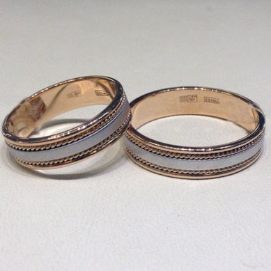 Обручальные кольца В-50-01-1-10-608 | В-50-01-1-10-608-I11836 - Ювелирный салон INEKA