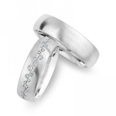 Обручальные кольца W-097 | W-097-S11860 - Ювелирный салон Skyline Jewelry