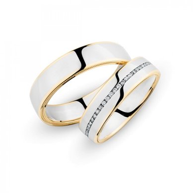 Обручальные кольца W-106 | W-106-S11865 - Ювелирный салон Skyline Jewelry