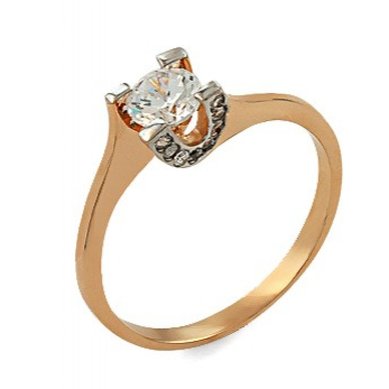 Помолвочное кольцо 0300810003706-V11906 - Ювелирная компания Vangold