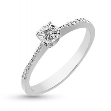 Помолвочное кольцо 0300901015672-V11908 - Ювелирная компания Vangold