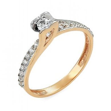 Помолвочное кольцо 0300810003687-V11911 - Ювелирная компания Vangold
