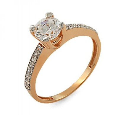 Помолвочное кольцо 0300810003801-V11916 - Ювелирная компания Vangold