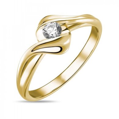 Помолвочное кольцо R01-SOL56-015-G2-М12047 - Ювелирный бренд Московский ювелирный завод