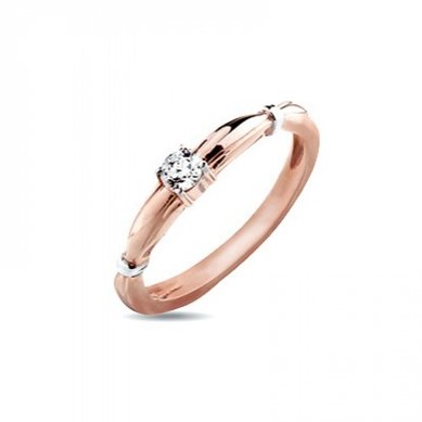 Помолвочное кольцо 0301301006300-V12101 - Ювелирная компания Vangold