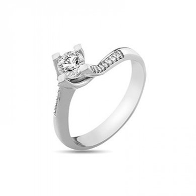 Помолвочное кольцо 0300201013137-V12102 - Ювелирная компания Vangold
