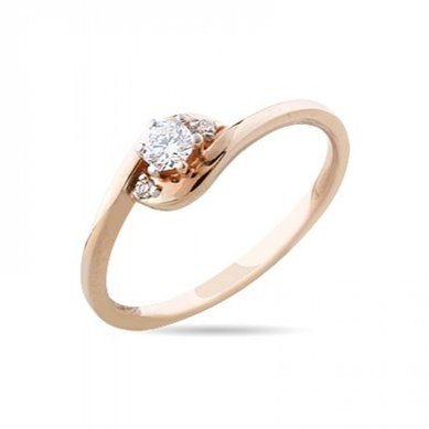 Помолвочное кольцо 0100801003584-V12113 - Ювелирная компания Vangold