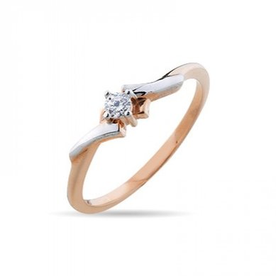 Помолвочное кольцо 0300801006308-V12116 - Ювелирная компания Vangold