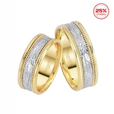 Обручальные кольца 0211200100236-V12145 - Ювелирная компания Vangold