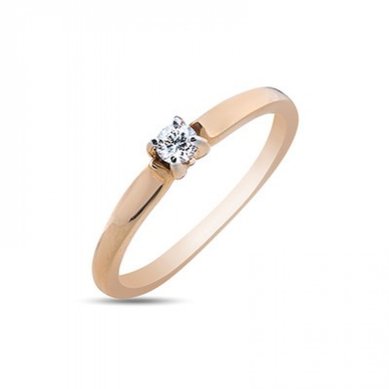 Помолвочное кольцо 0301001006319-V12198 - Ювелирная компания Vangold