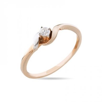 Помолвочное кольцо 0300801006313-V12206 - Ювелирная компания Vangold