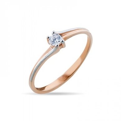 Помолвочное кольцо 0300801006323-V12208 - Ювелирная компания Vangold