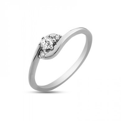 Помолвочное кольцо 0100901003584-V12212 - Ювелирная компания Vangold