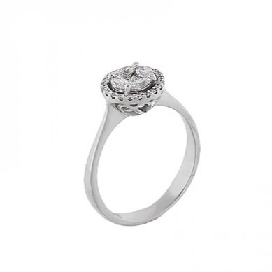 Помолвочное кольцо 0100201007234-V12218 - Ювелирная компания Vangold