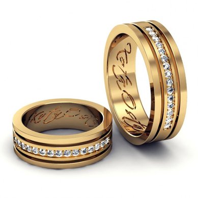 Обручальные кольца KO-OKNR023-K1228 - Ювелирный салон KotaOsta