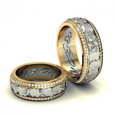 Обручальные кольца KO-OKNR032-K1237 - Ювелирный салон KotaOsta