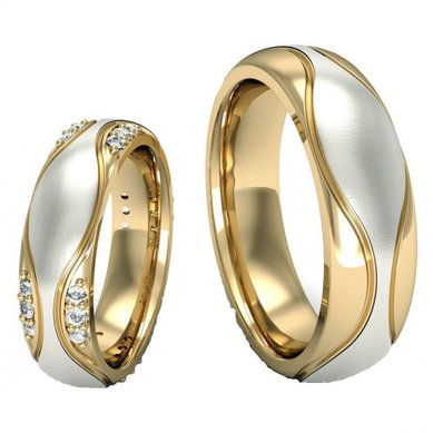 Обручальные кольца KO-OKNR053-K1260 - Ювелирный салон KotaOsta