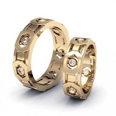 Обручальные кольца KO-OKNR055-K1262 - Ювелирный салон KotaOsta