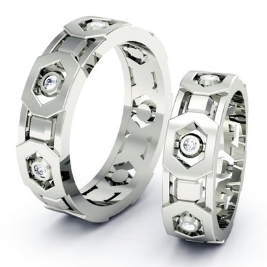 Обручальные кольца KO-OKNR056-K1263 - Ювелирный салон KotaOsta