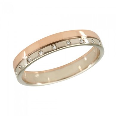 Обручальное кольцо 230630-А1276 - Сеть салонов обручальных колец Алмаз Клуб