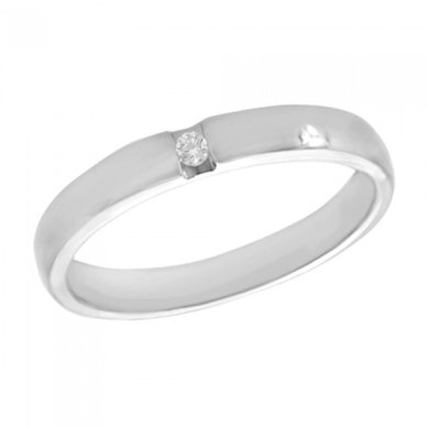Обручальное кольцо 230744-А1298 - Сеть салонов обручальных колец Алмаз Клуб
