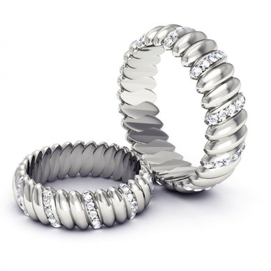 Обручальные кольца KO-OKNR060-K1303 - Ювелирный салон KotaOsta