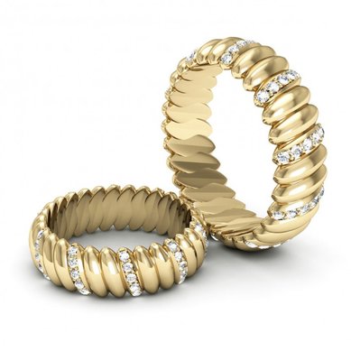 Обручальные кольца KO-OKNR061-K1304 - Ювелирный салон KotaOsta