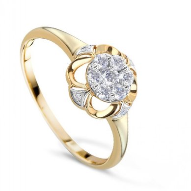 Помолвочное кольцо 71521-V13664 - Ювелирный салон Valtera