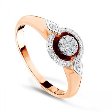 Помолвочное кольцо 72804-V13665 - Ювелирный салон Valtera